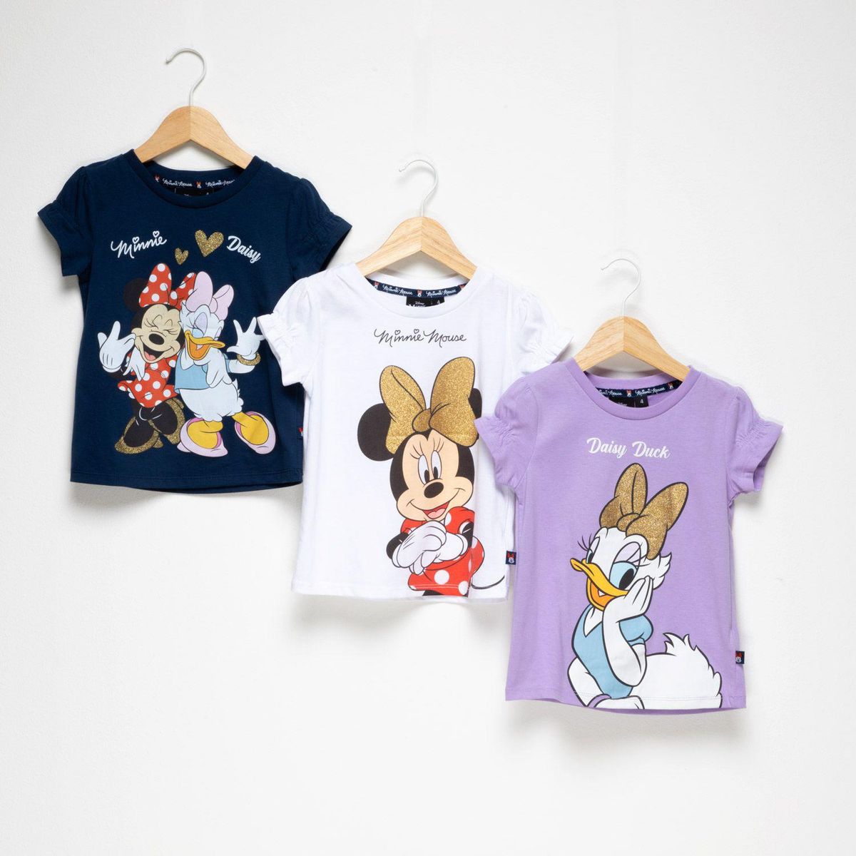 MINNIE - Polo Niña Pack X3 Manga Corta Algodón Minnie