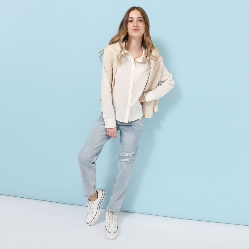 AMERICAN ABBEY - Blusa 100% Algodón Mujer American Abbey