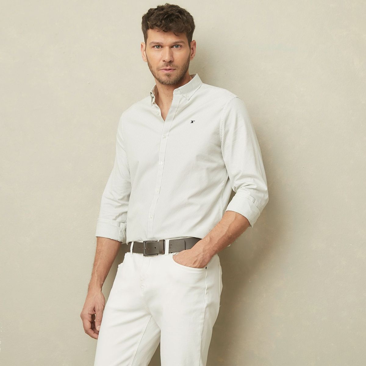 WOLF&HANK - Camisa 100% Algodón Hombre Wolf&hank 