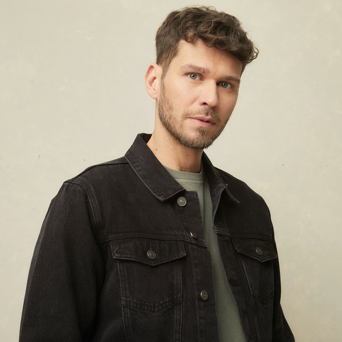 WOLF&HANK - Casaca Denim Algodón Hombre Wolf&Hank Clásica Negra 