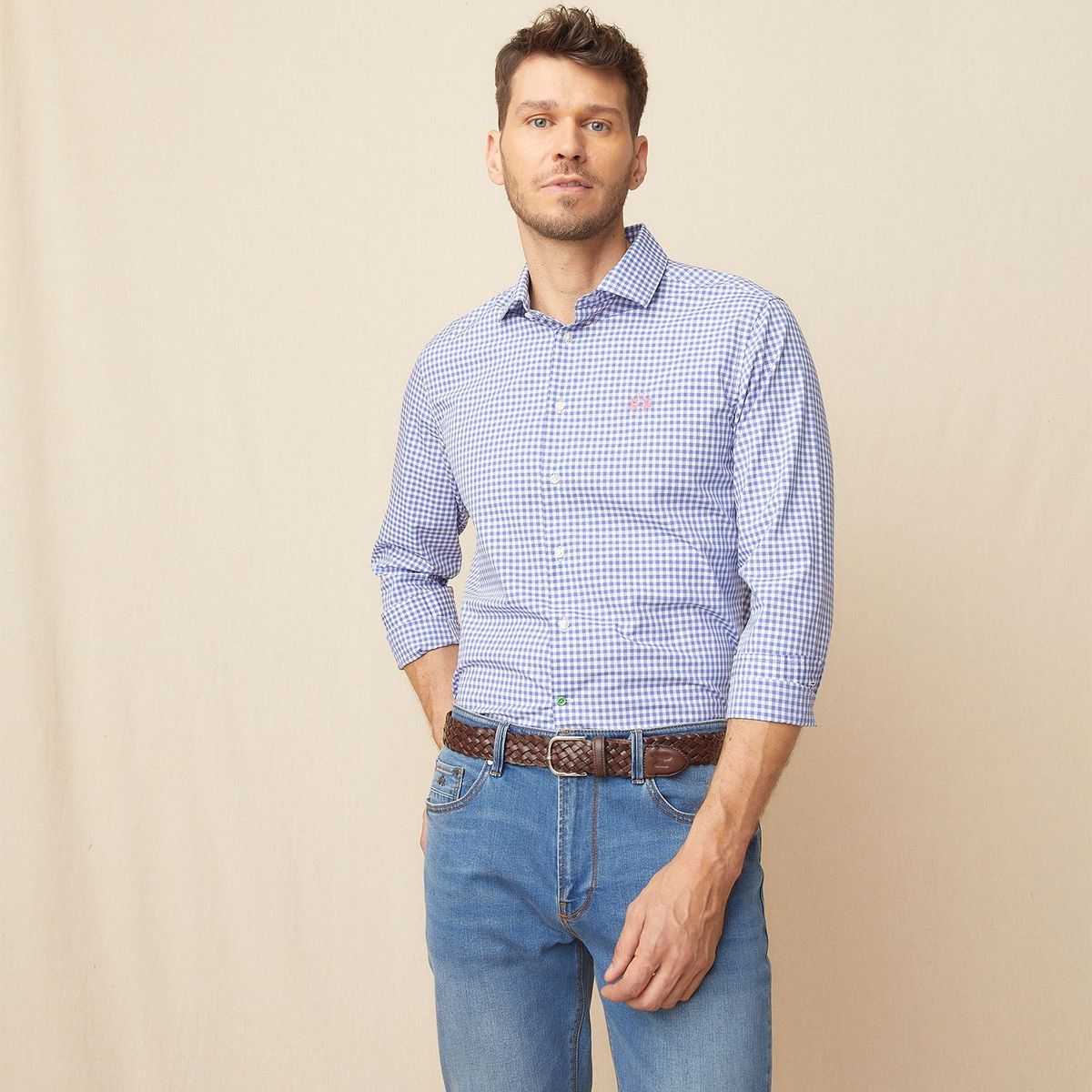 LA MARTINA - Camisa 100% Algodón Hombre La Martina