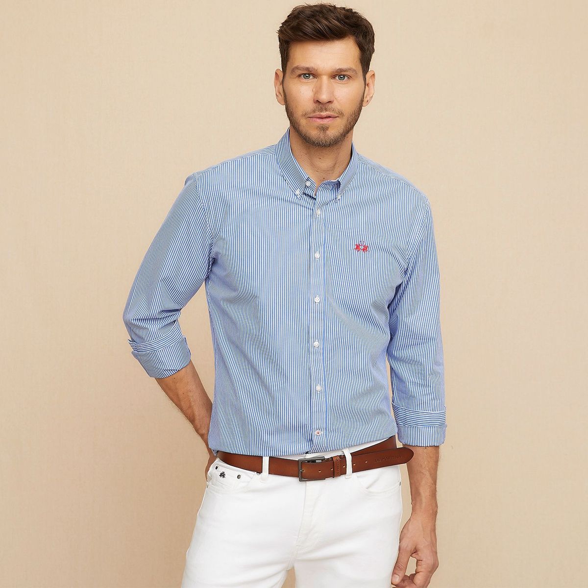 LA MARTINA - Camisa 100% Algodón Hombre La Martina