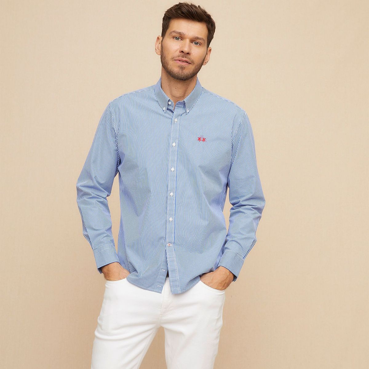 LA MARTINA - Camisa 100% Algodón Hombre La Martina