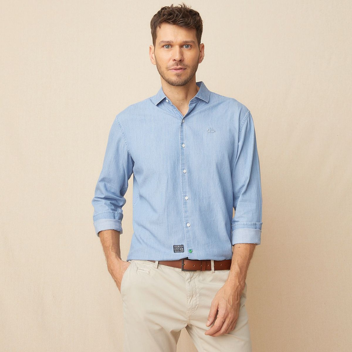 LA MARTINA - Camisa 100% Algodón Hombre La Martina