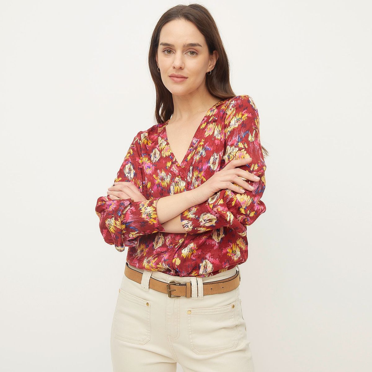 ELLE - Blusa Casual Mujer Elle