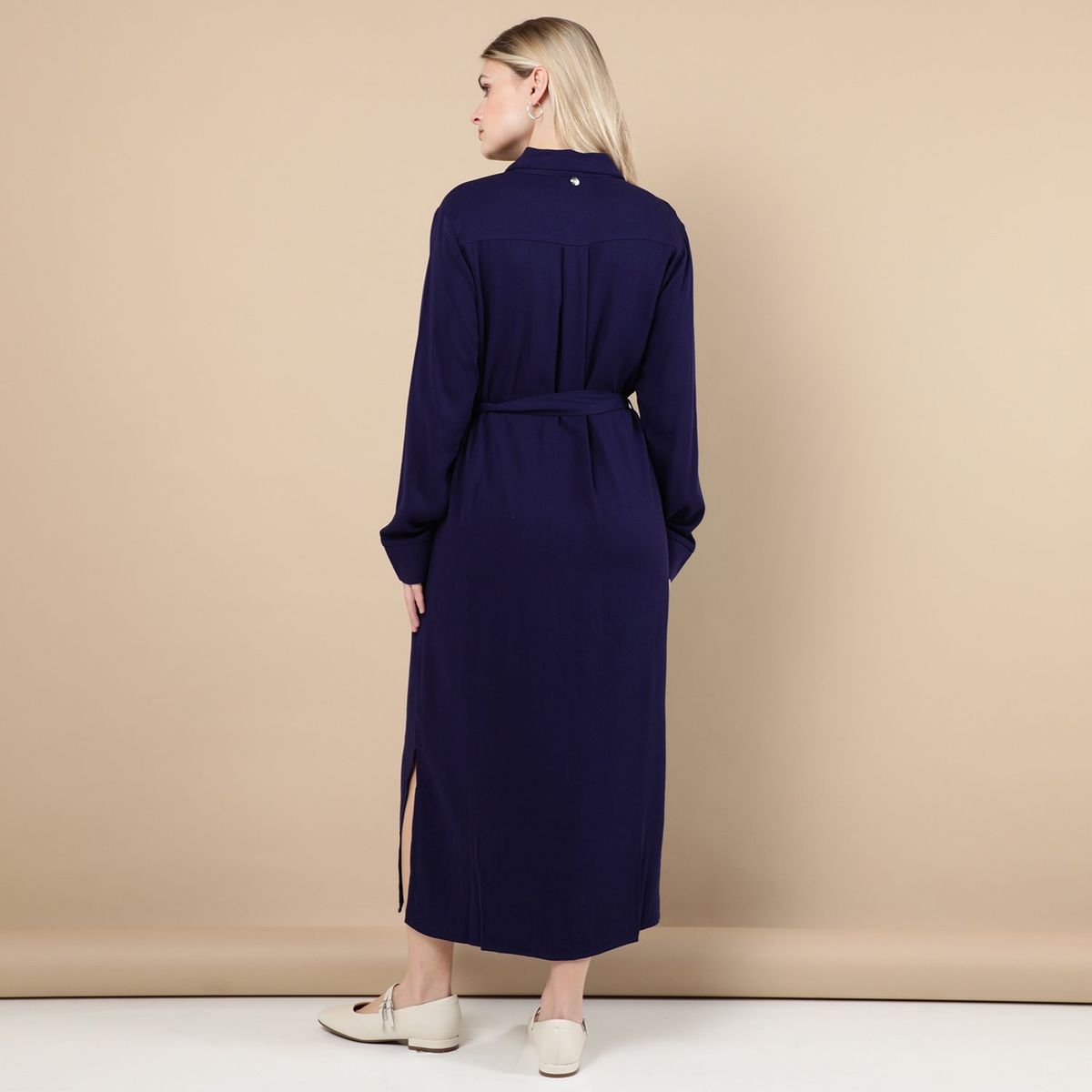 ELLE - Vestido Largo 100% Algodón Mujer Elle