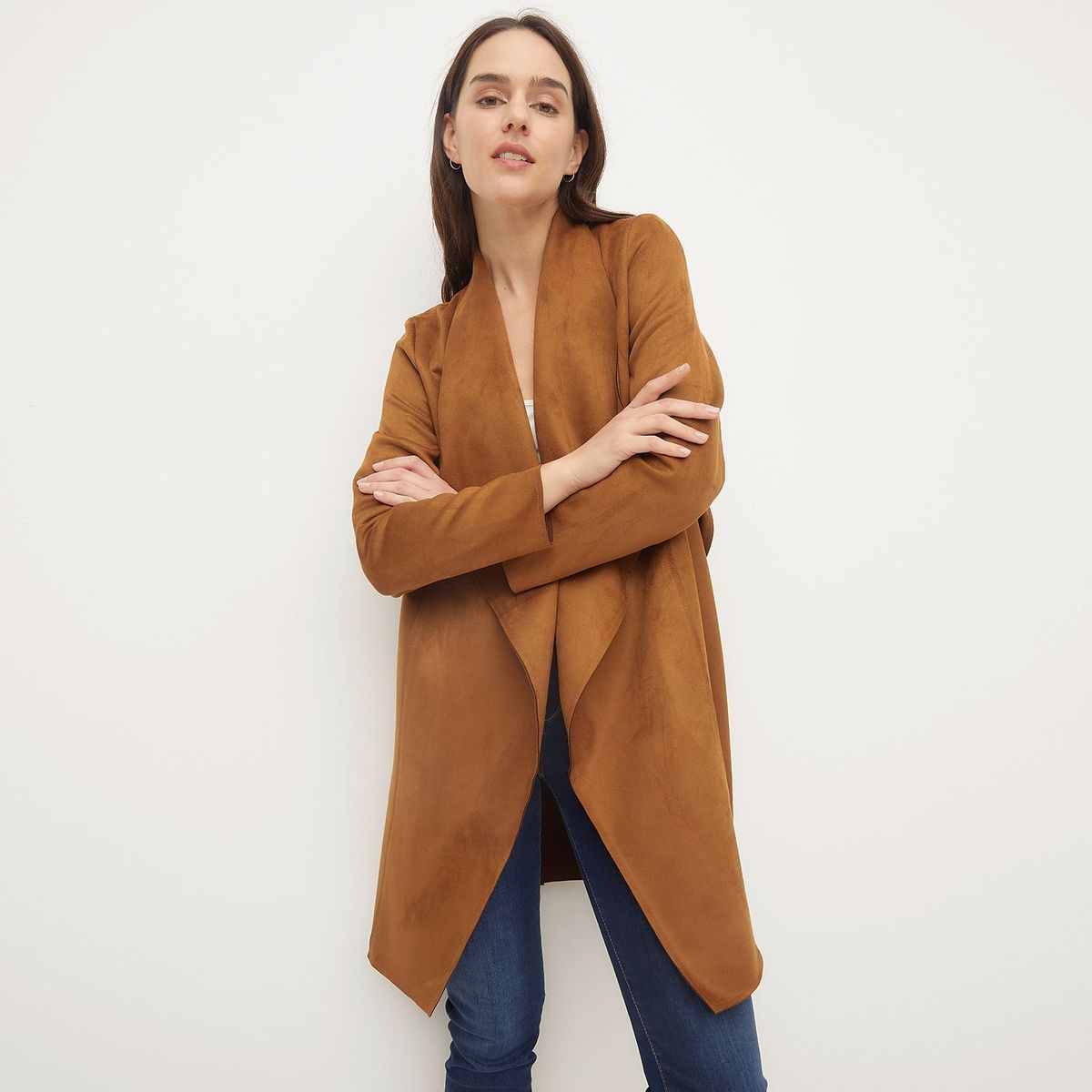 ELLE - Abrigo Casual Mujer Elle