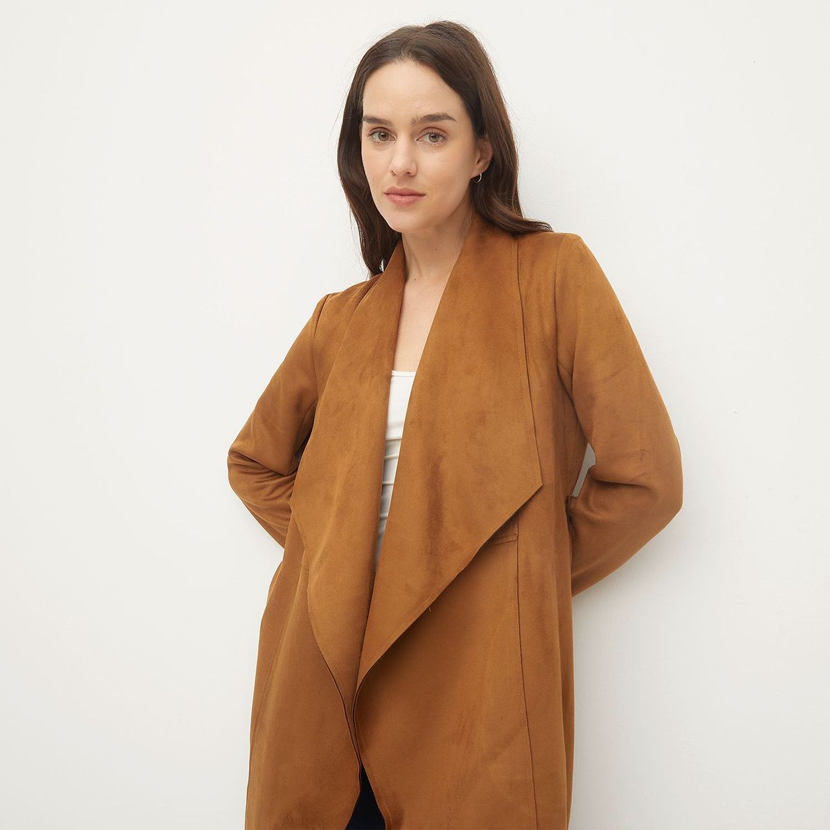 ELLE - Abrigo Casual Mujer Elle