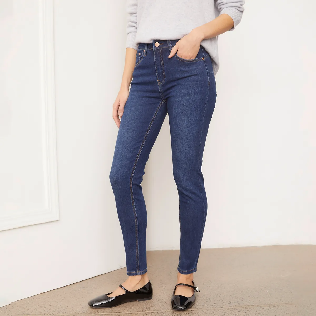 BASEMENT - Jean Skinny Tiro Medio Mujer Basement