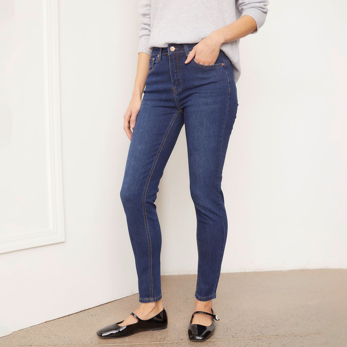 BASEMENT - Jean Skinny Tiro Medio Mujer Basement