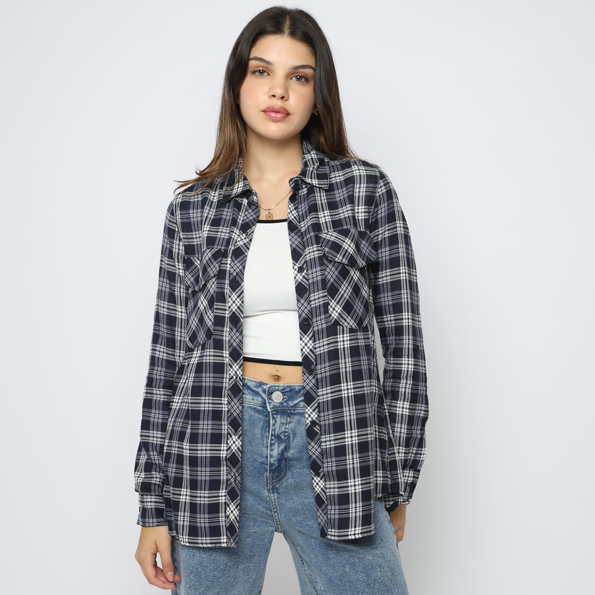 SYBILLA - Blusa 100% Algodón Manga Larga Mujer Sybilla