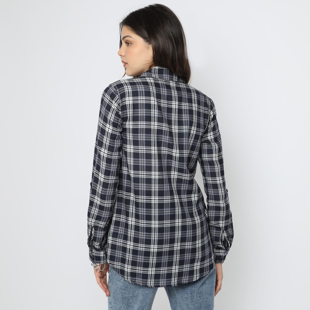 SYBILLA - Blusa 100% Algodón Manga Larga Mujer Sybilla