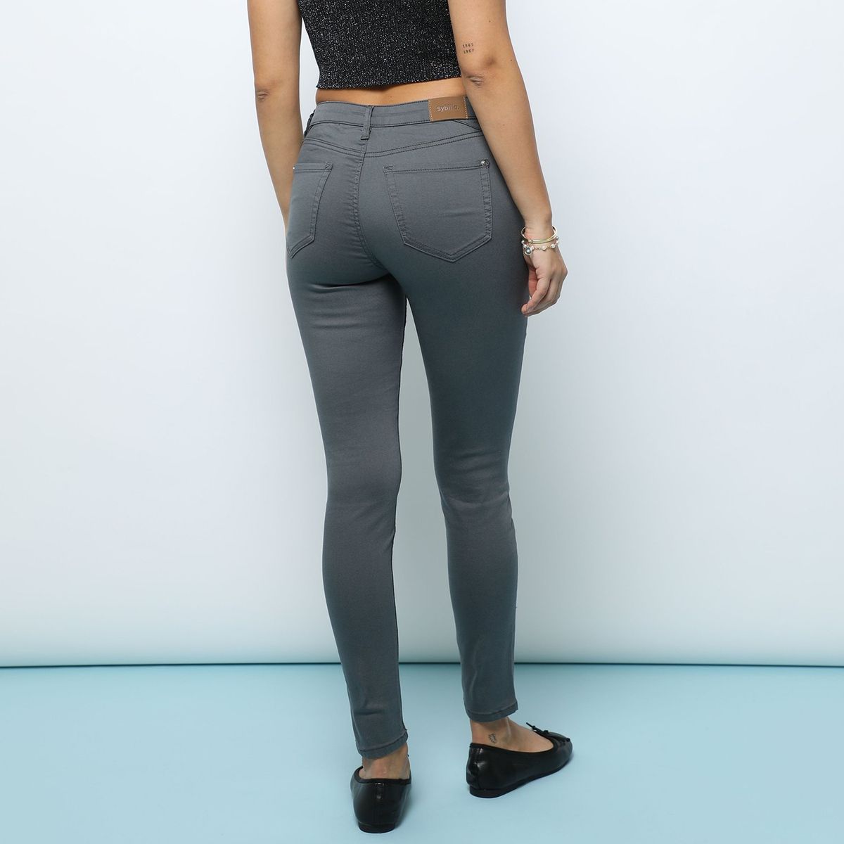 SYBILLA - Jean Skinny Tiro Medio Mujer Sybilla