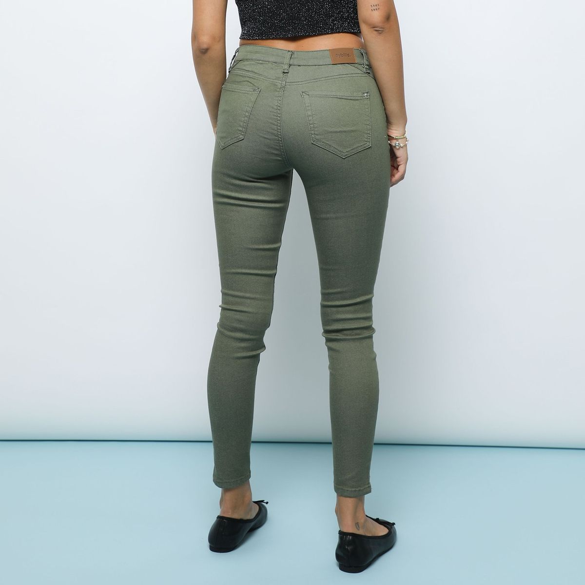 SYBILLA - Jean Skinny Tiro Medio Mujer Sybilla