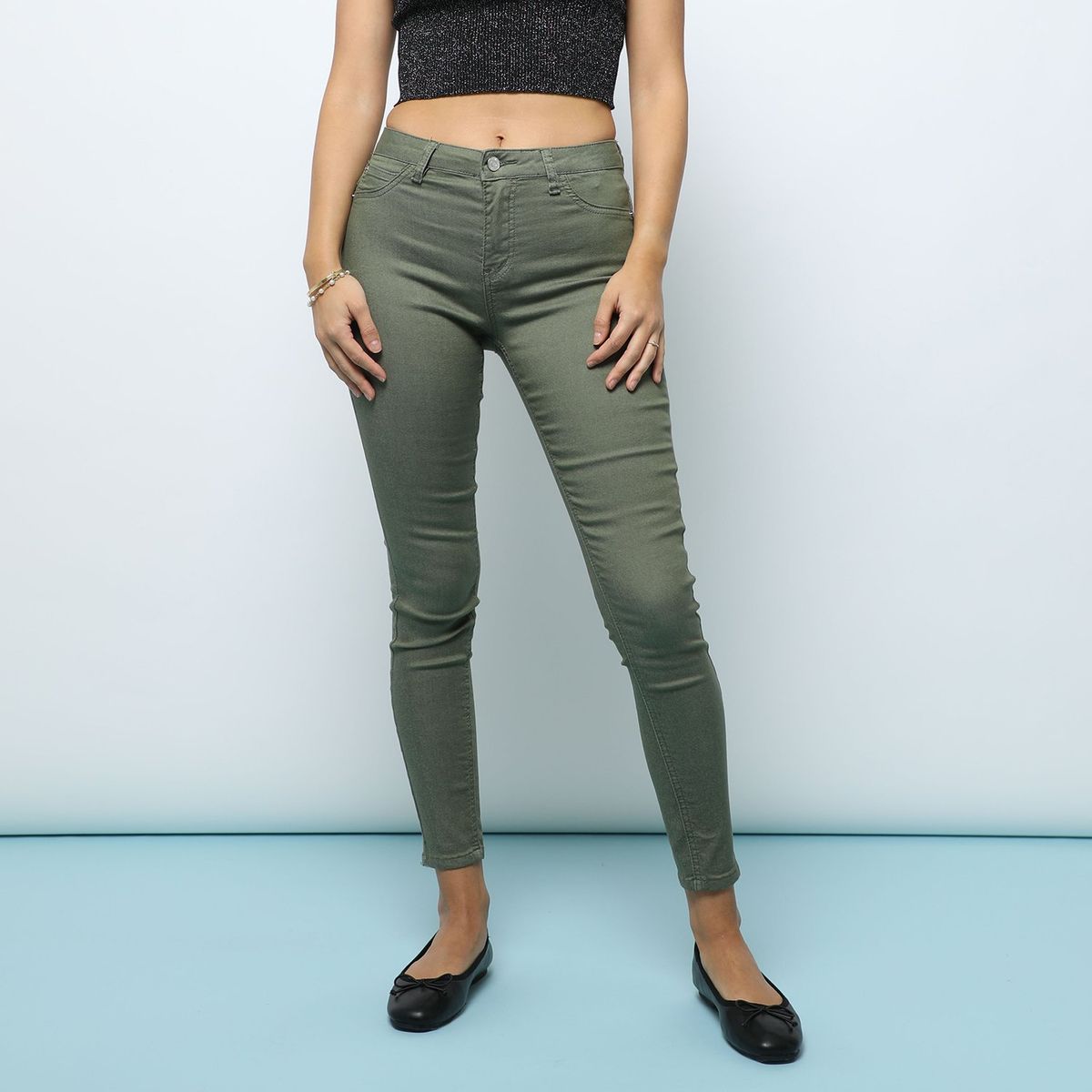 SYBILLA - Jean Skinny Tiro Medio Mujer Sybilla