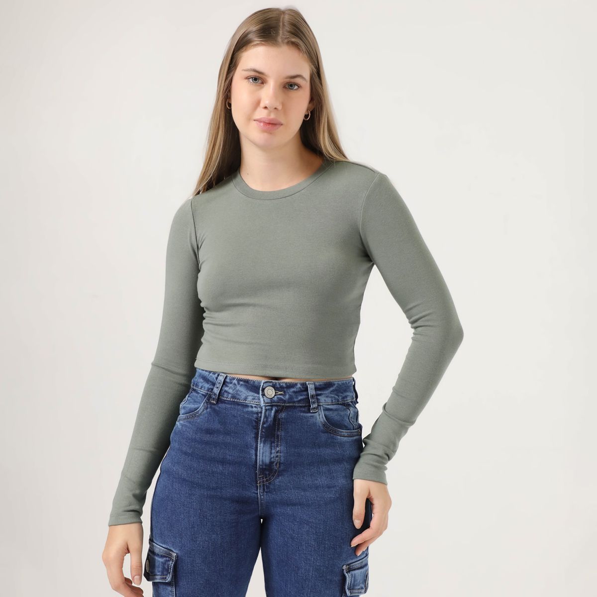 SYBILLA - Polo Manga Larga Algodón Mujer Sybilla