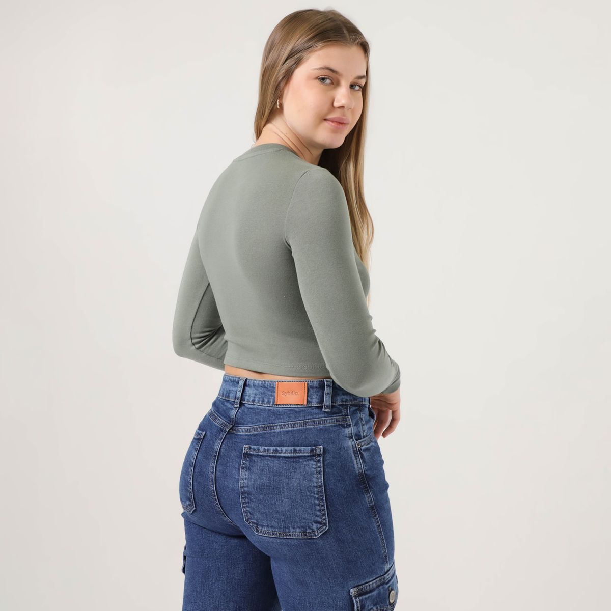 SYBILLA - Polo Manga Larga Algodón Mujer Sybilla