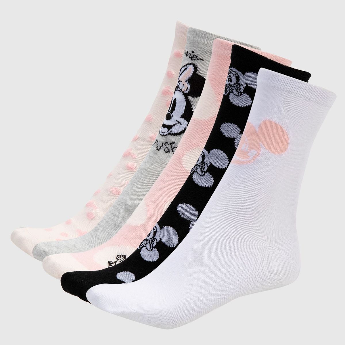 DISNEY - Pack X 5 Medias Largas Mujer Disney