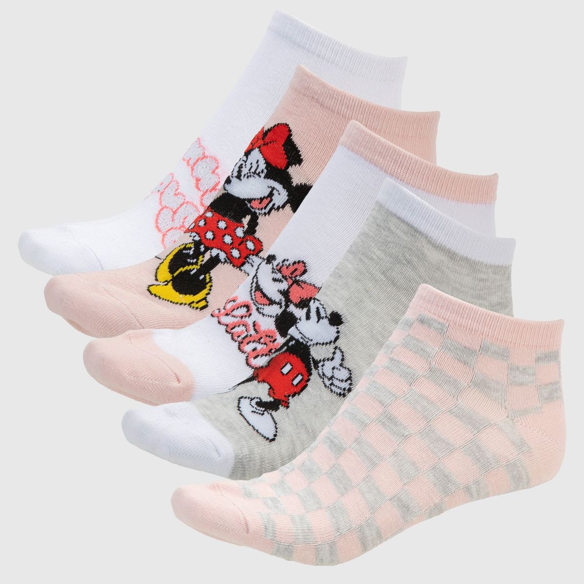 DISNEY - Pack X 5 Medias Cortas Mujer Disney