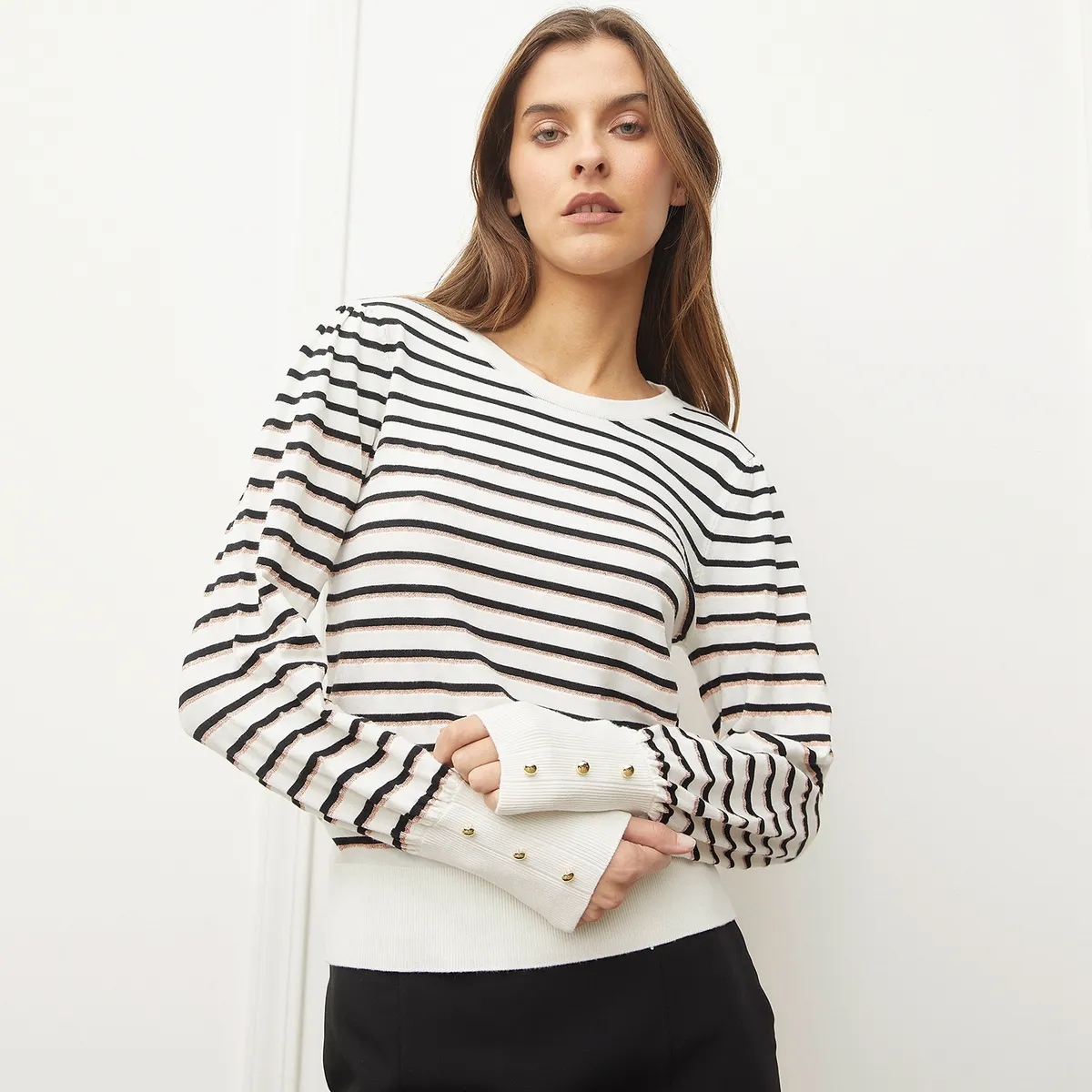 BASEMENT - Chompa Manga Larga Mujer Basement