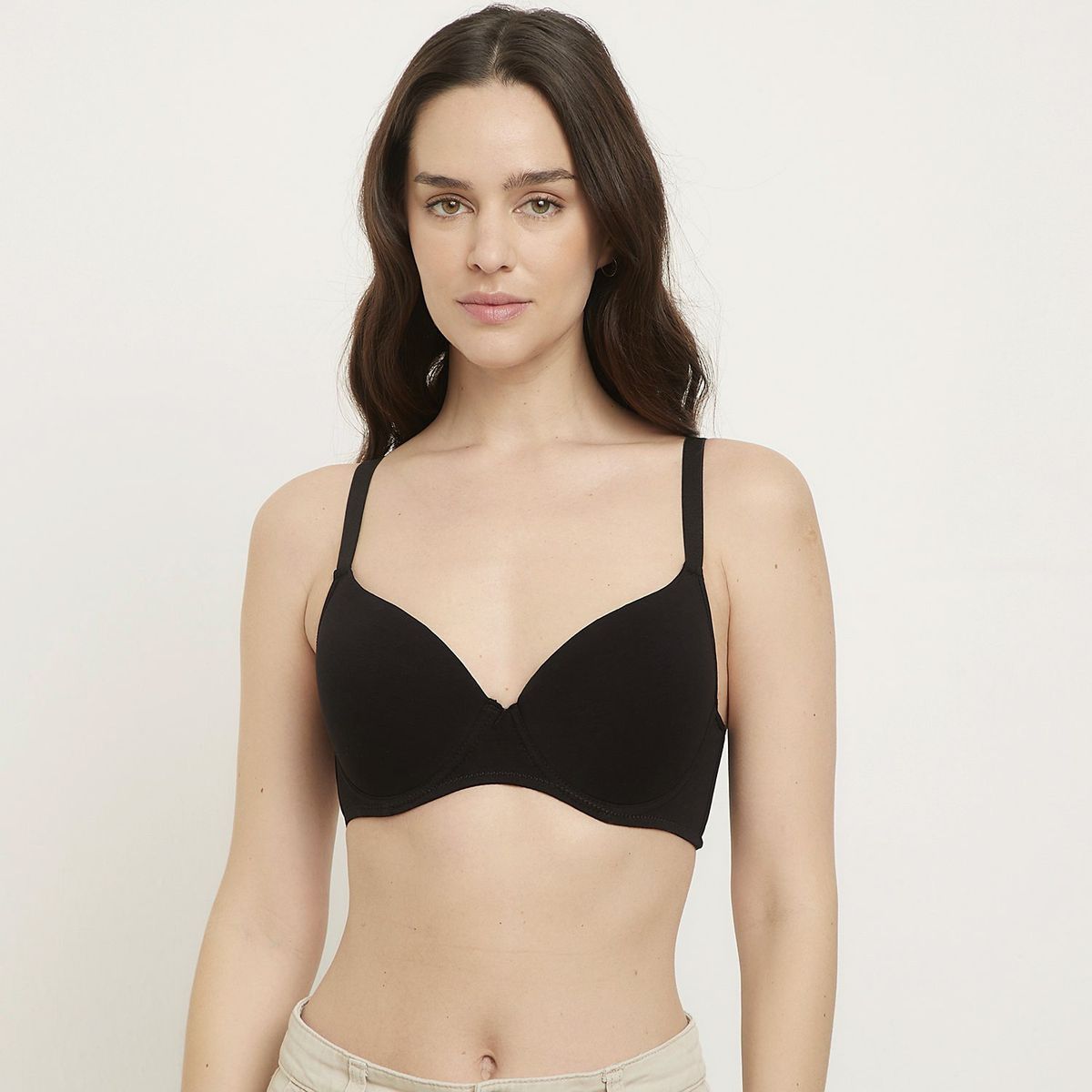 BLU - Sostén Soporte Algodón Mujer Blu