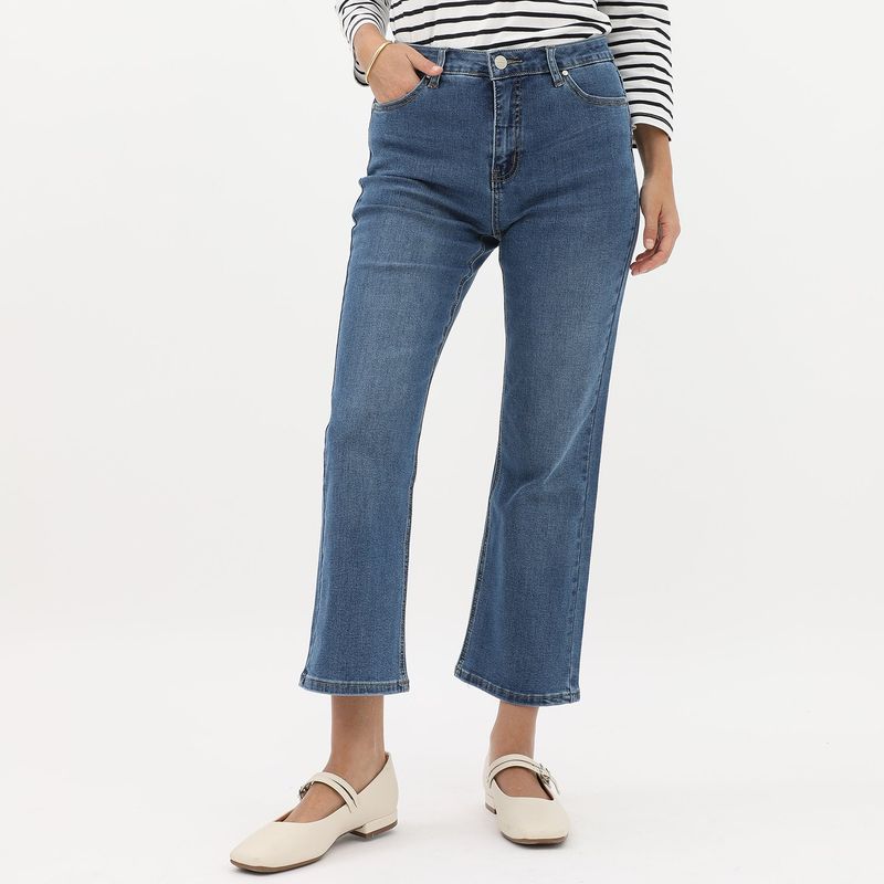 NEWPORT - Jean Straight Tiro Alto Mujer Newport