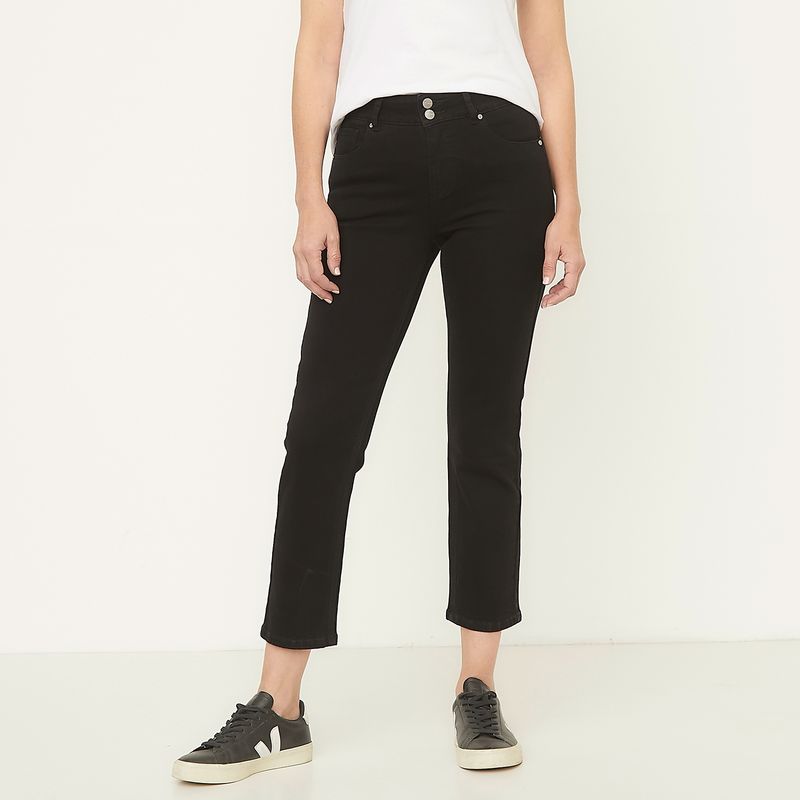 NEWPORT - Jeans Straight Newport Tiro Medio Mujer Algodón