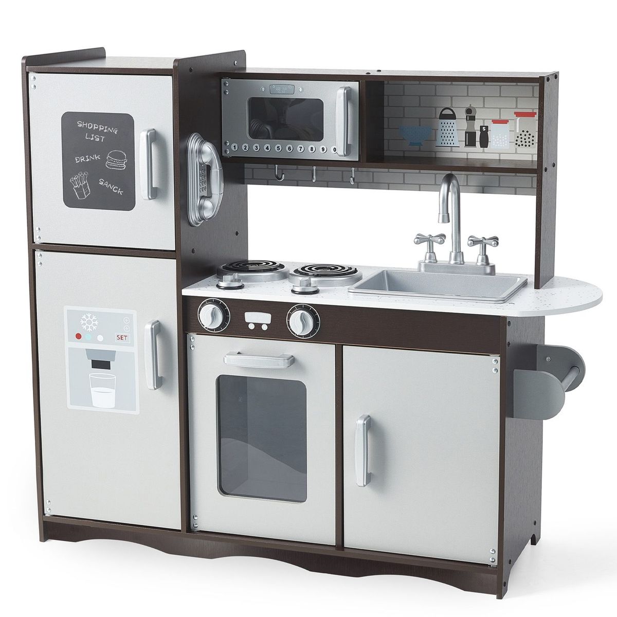 SCOOP - Juguete Cocina Niños Madera Refri, Horno y Microondas Scoop