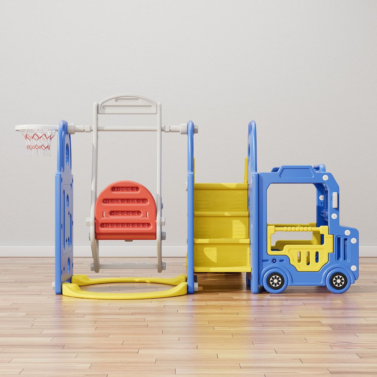 SCOOP - Centro De Actividades Scoop Bus Con Tobogán Y Columpio