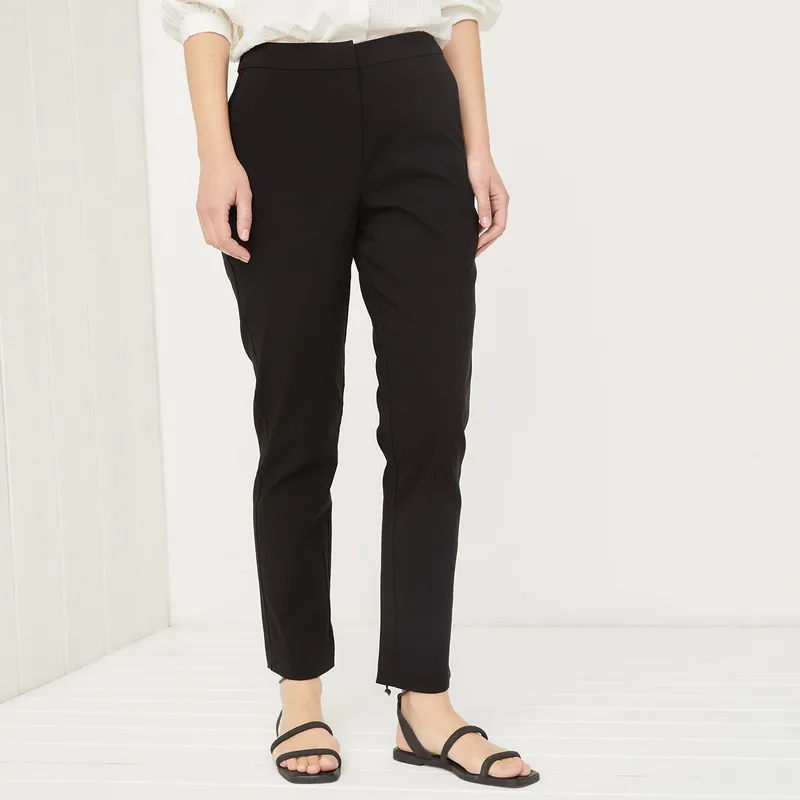 UNIVERSITY CLUB - Pantalón Straight Tiro Alto Mujer University Club