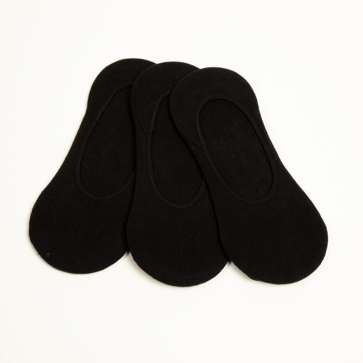 SYBILLA - Pack X3 Medias Negras Balerinas Mujer