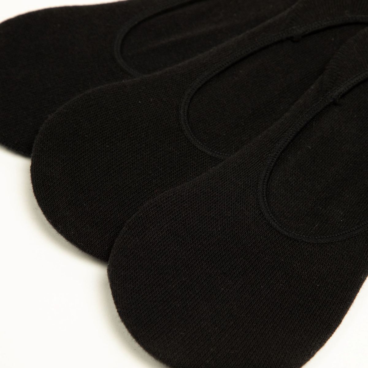 SYBILLA - Pack X3 Medias Negras Balerinas Mujer