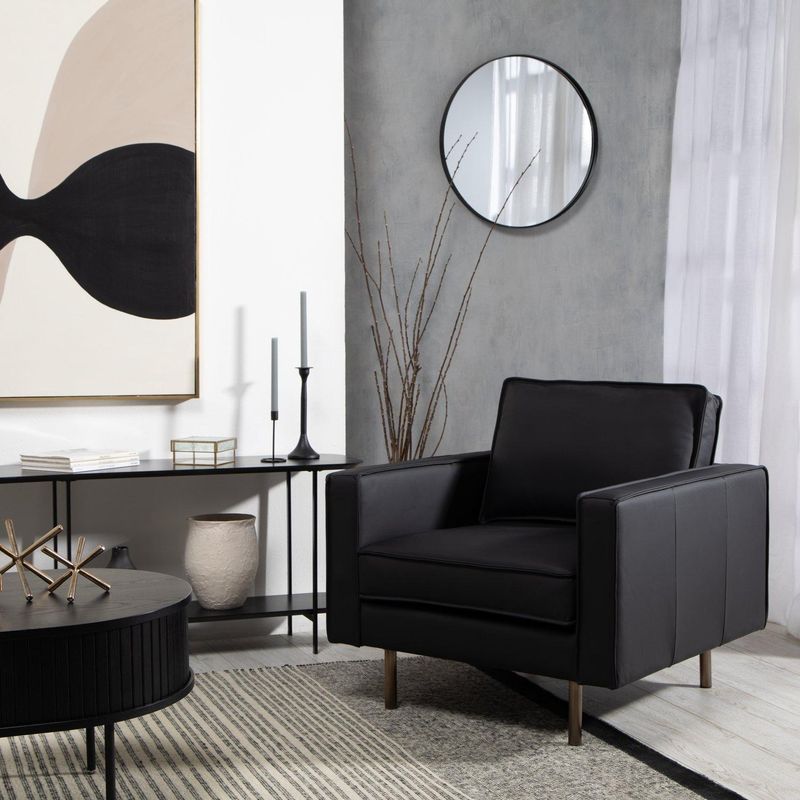 BASEMENT HOME - Sofá Ezra 1 Cuerpo de Cuero