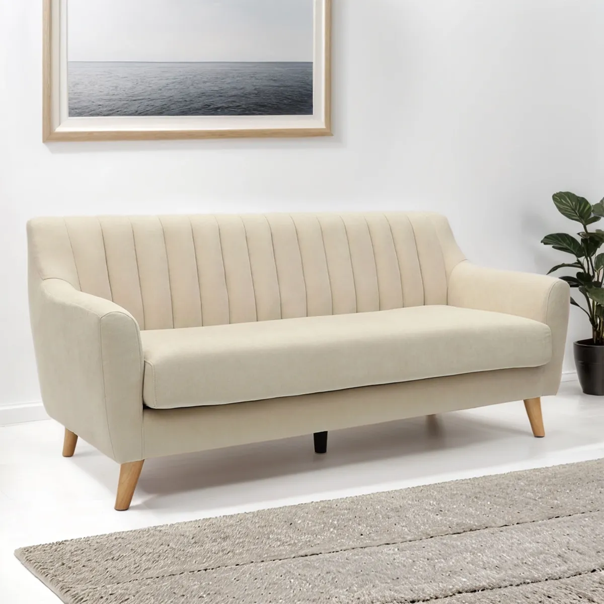 MICA - Sofá Taylor 3 Cuerpos Tela