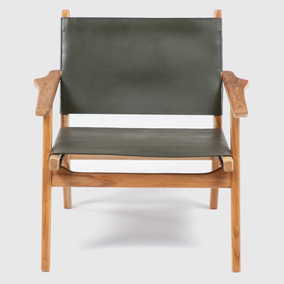 BASEMENT HOME - Butaca Olive 1 Cuerpo Cuero