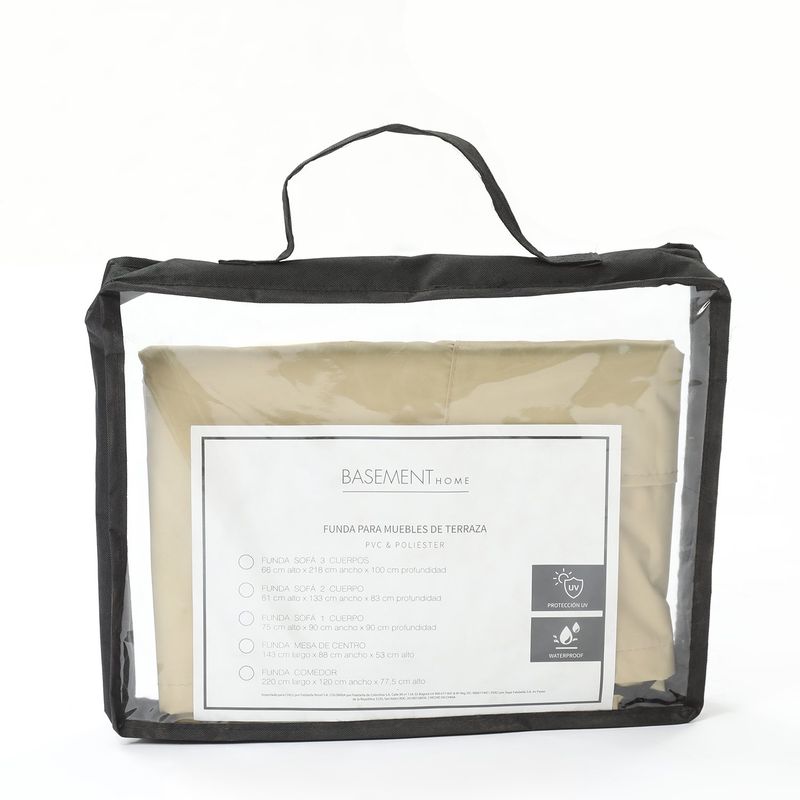 BASEMENT HOME - Funda De Sofá De Terraza New Dekke 3 Cuerpos