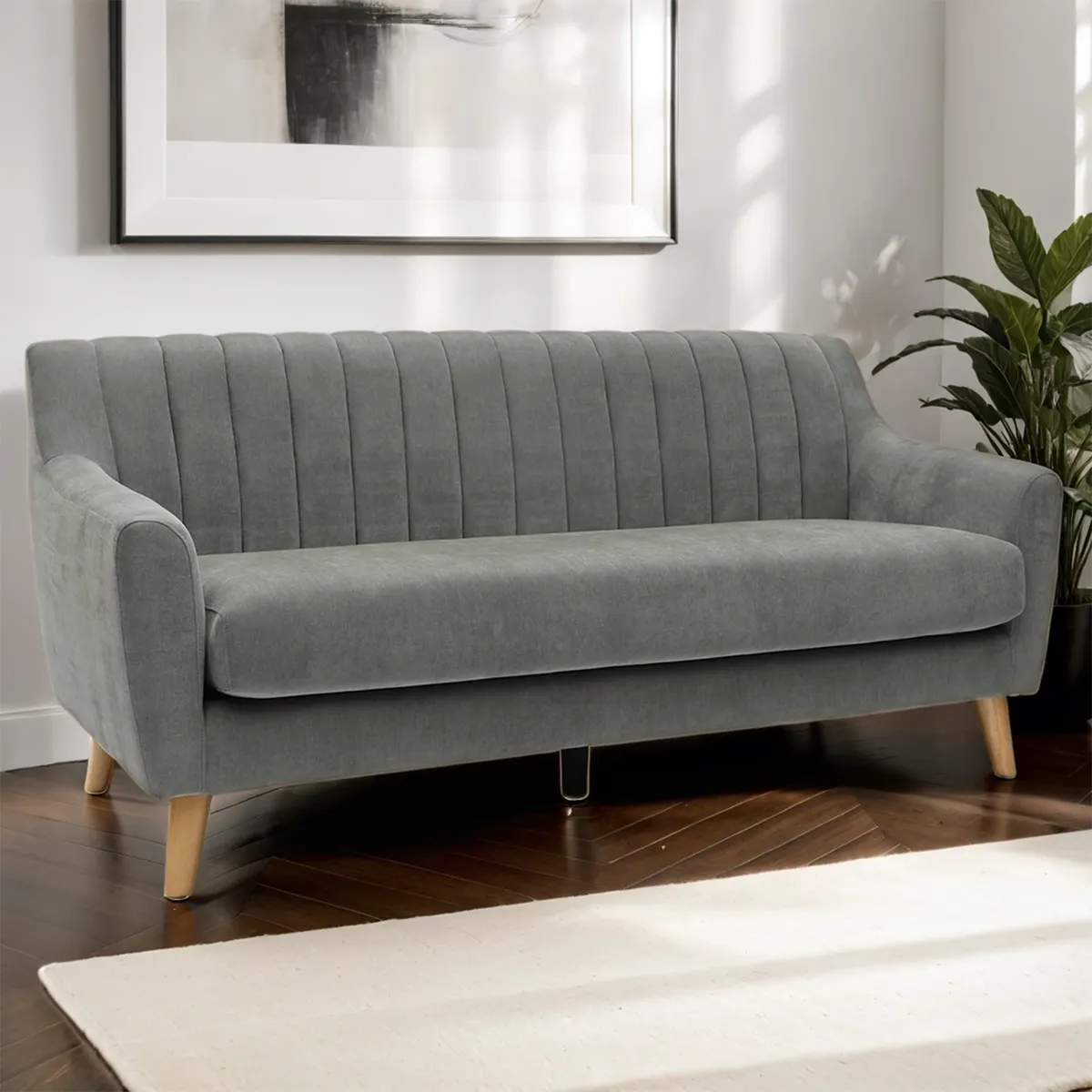 MICA - Sofá Taylor 3 Cuerpos Tela