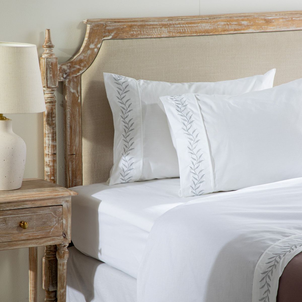 ROBERTA ALLEN - Juego De Sábanas Bordadas Rama 180 Hilos Roberta Allen