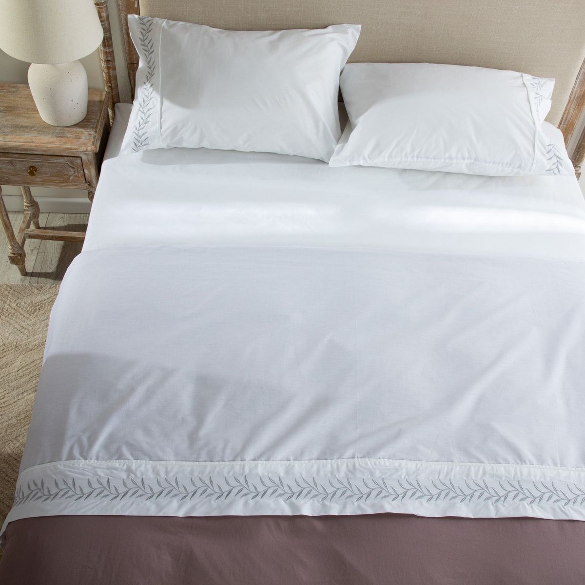 ROBERTA ALLEN - Juego De Sábanas Bordadas Rama 180 Hilos Roberta Allen