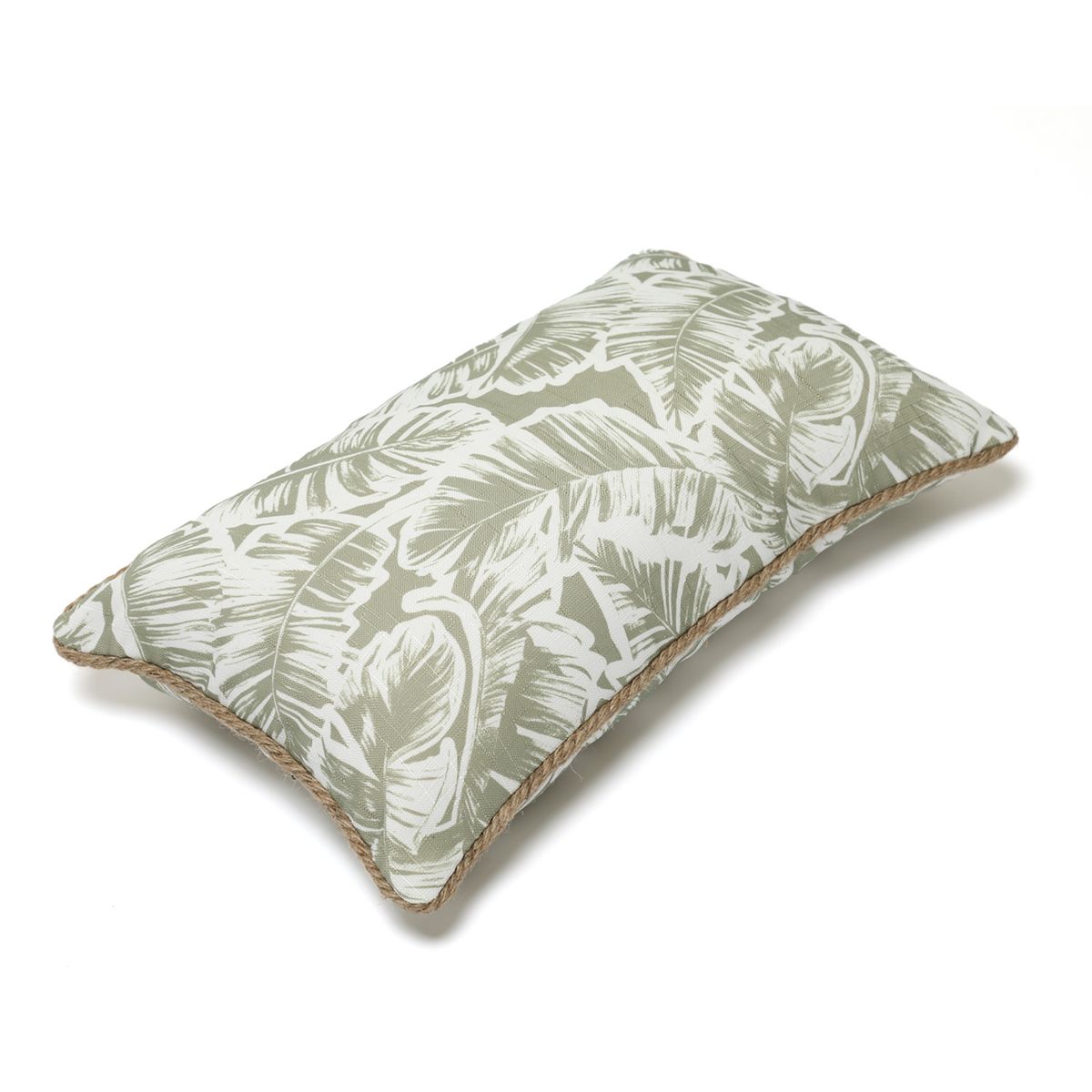 BASEMENT HOME - Cojín Terraza Resistente Al Agua Hoja Verde 30x50cm