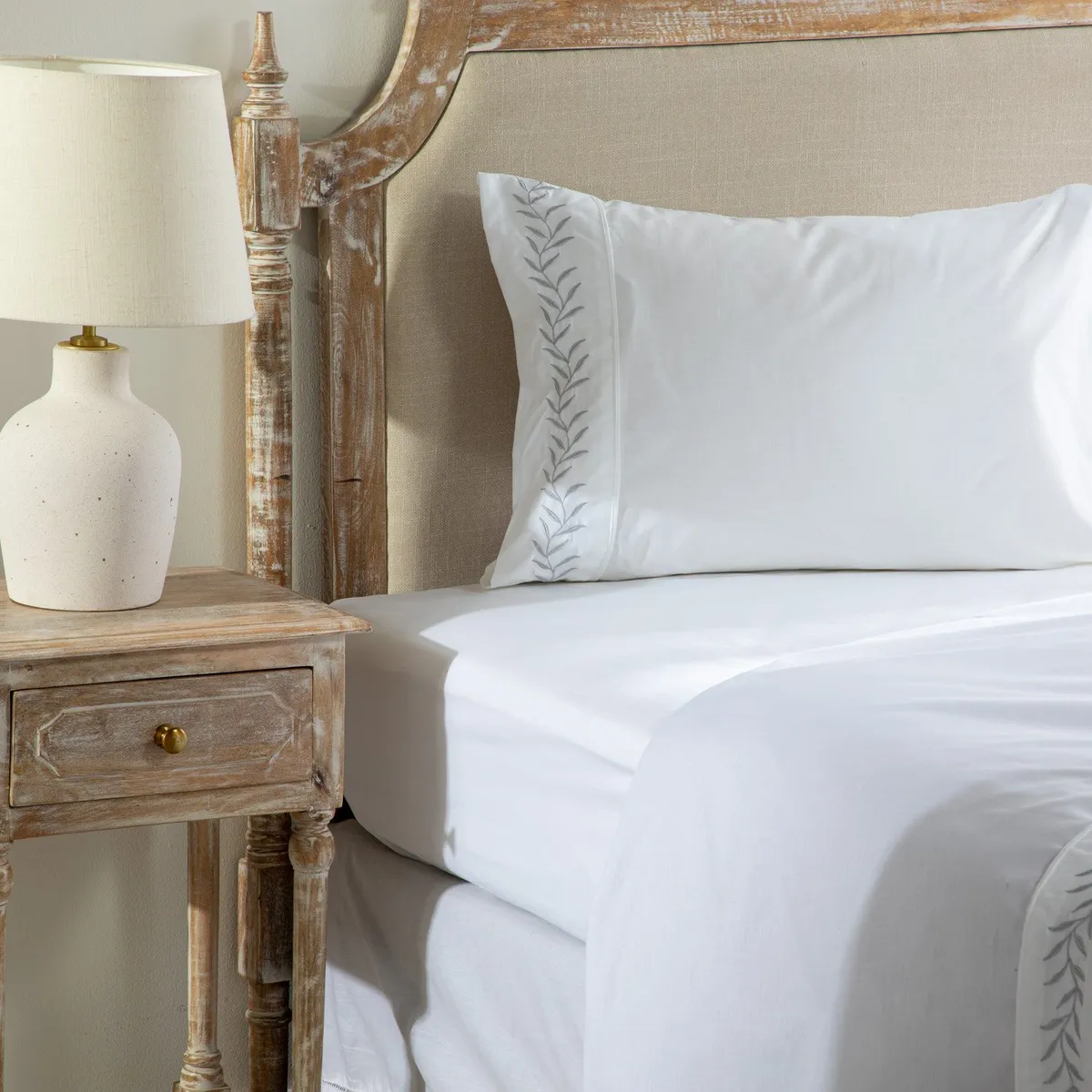 ROBERTA ALLEN - Juego De Sábanas Bordadas Rama 180 Hilos Roberta Allen