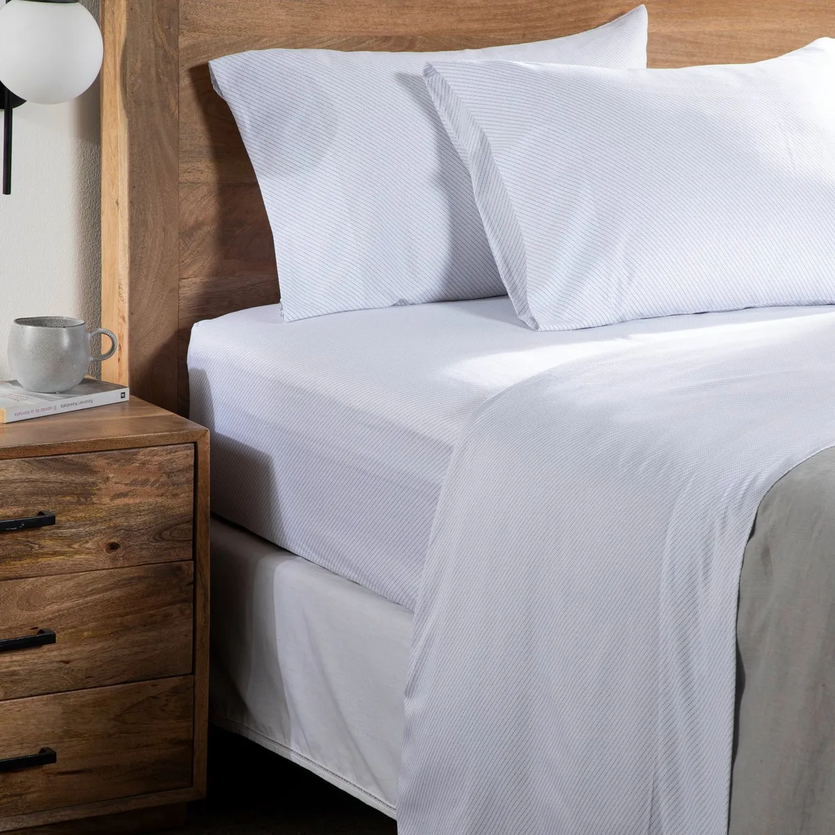 BASEMENT HOME - Juego de Sábanas Estampadas 100% Algodón 300 Hilos Basement Home