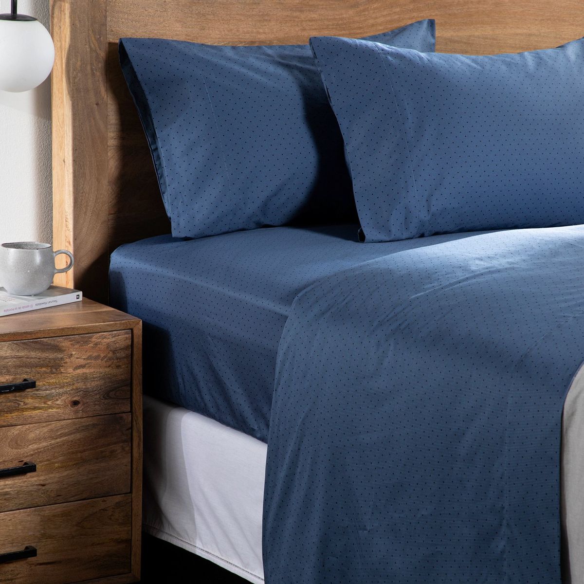 BASEMENT HOME - Juego de Sábanas Estampadas 100% Algodón 300 Hilos Basement Home