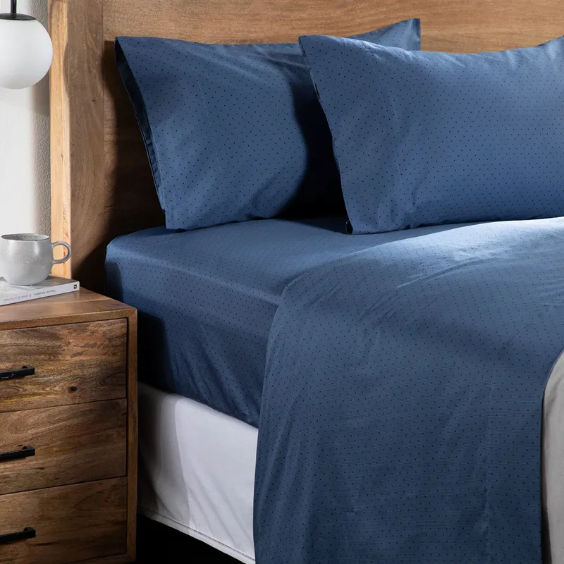 BASEMENT HOME - Juego De Sábanas Estampadas 100% Algodón 300 Hilos Basement Home