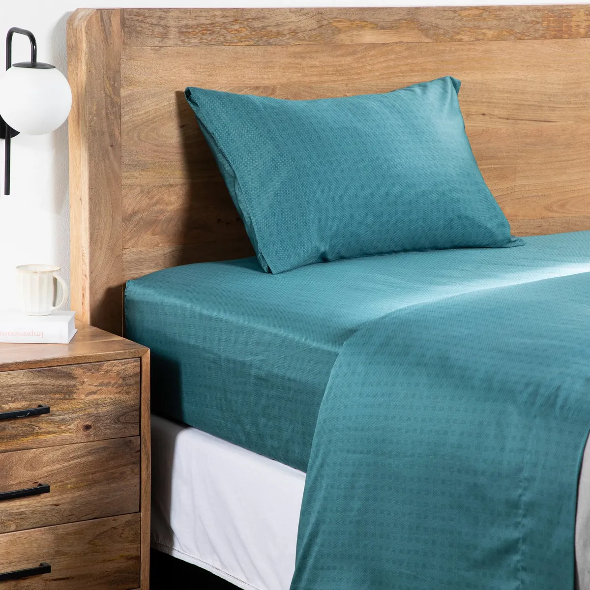 BASEMENT HOME - Juego de Sábanas Estampadas 100% Algodón 300 Hilos Basement Home