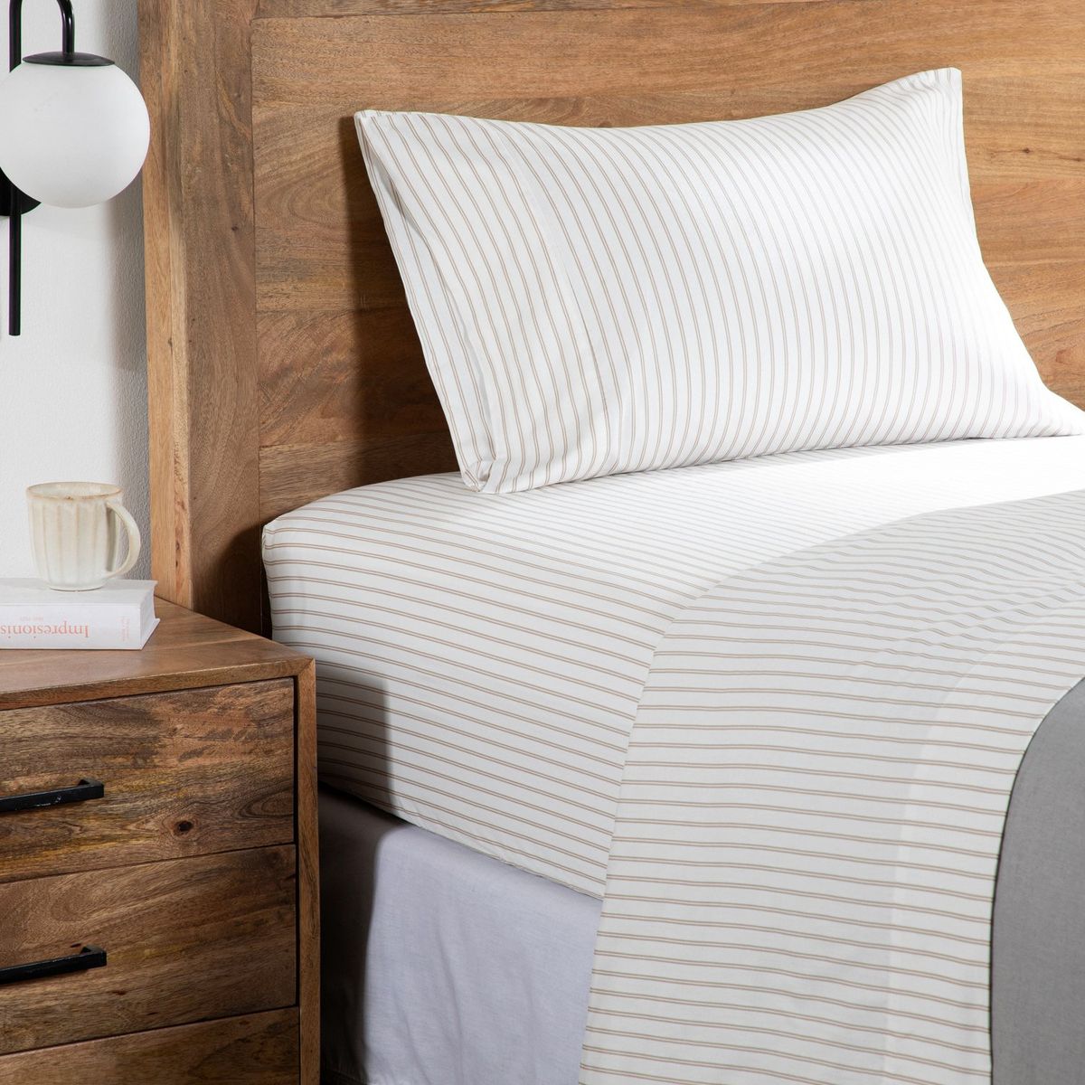 BASEMENT HOME - Juego de Sábanas Estampadas 100% Algodón 300 Hilos Basement Home