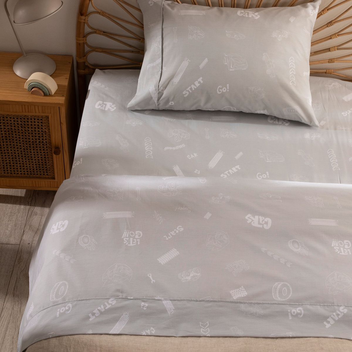 MICA KIDS - Juego de Sábanas Infantil Go 180 Hilos Mica Kids