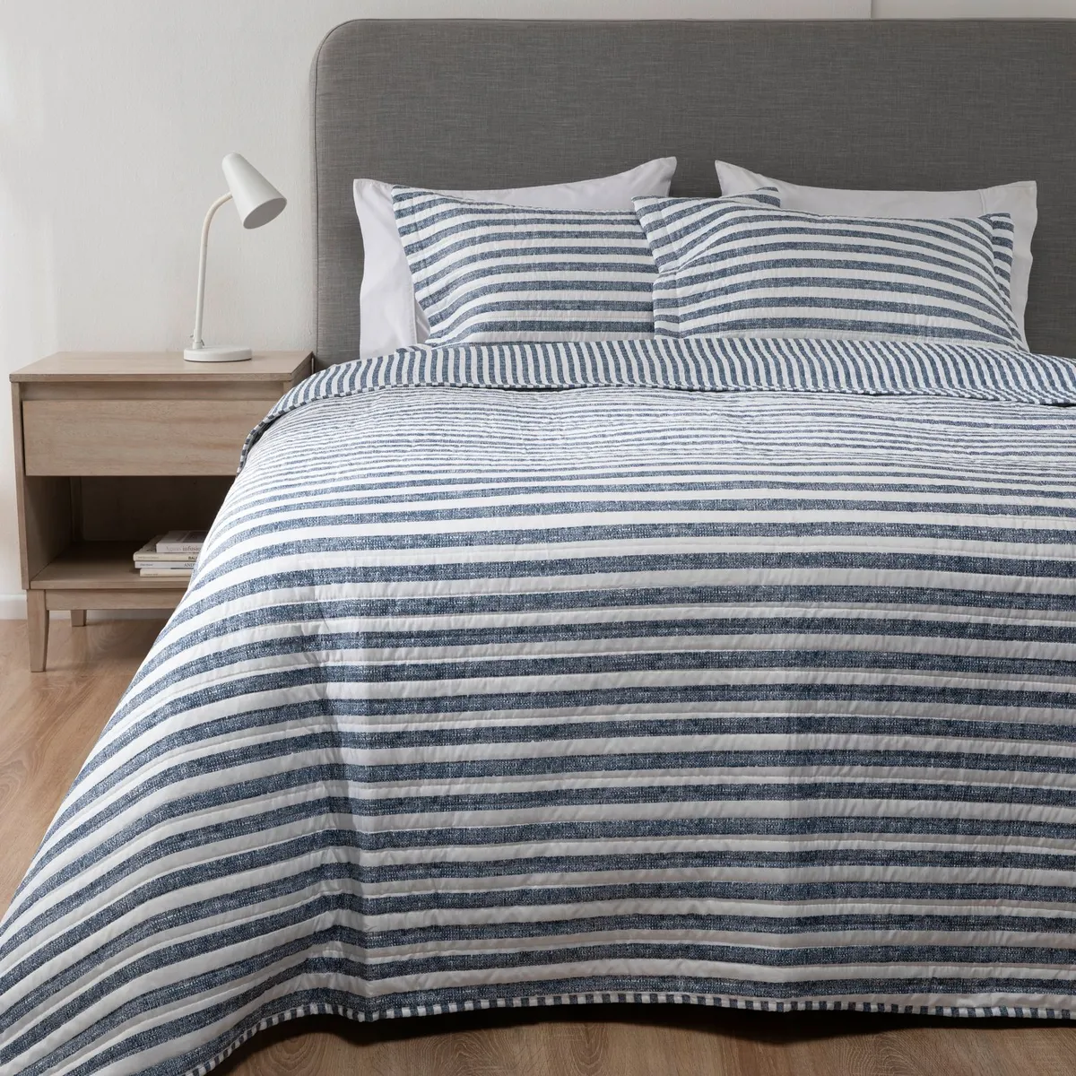 MICA - Cubrecama Estampado Reversible Mar Mica