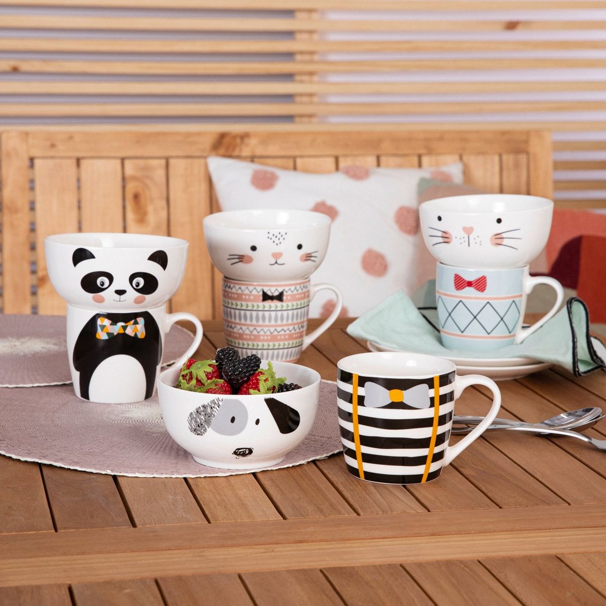 MICA - Set Mug + Bowl Panda 