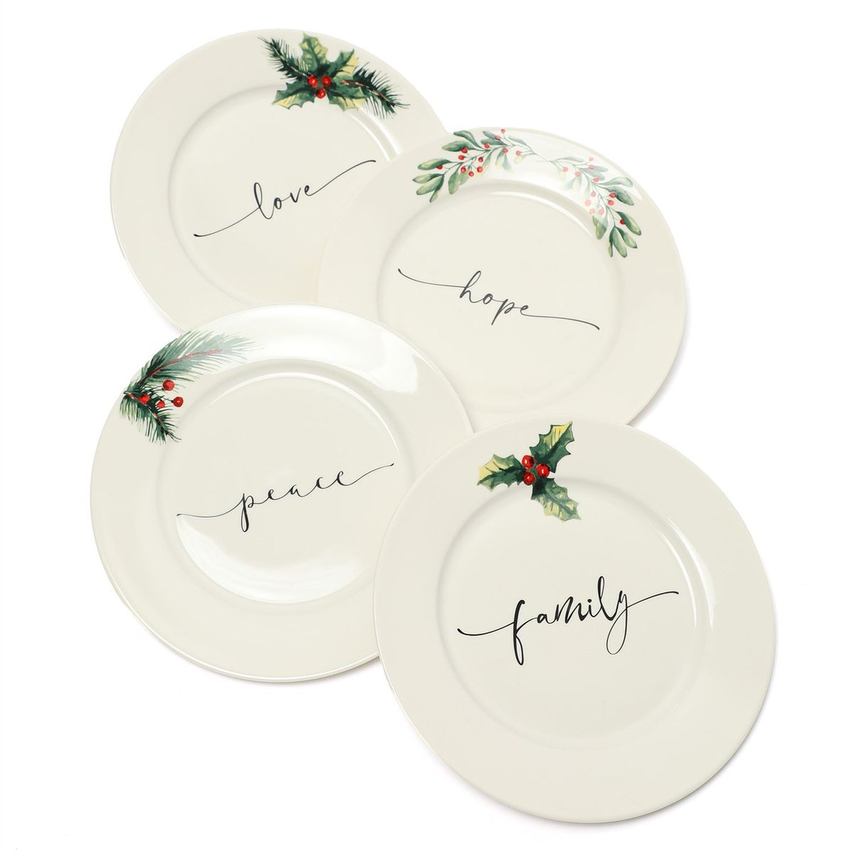ROBERTA ALLEN - Set X4 Platos Postre 19cm Navidad Roberta Allen